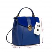 Rucsac dama din piele naturala DiAmanti Marco Blu